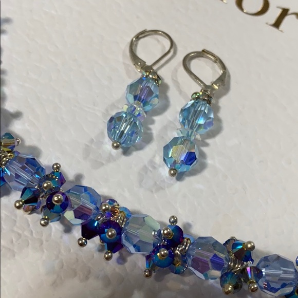 Swarovski necklace + earring set - Picture 5 of 8